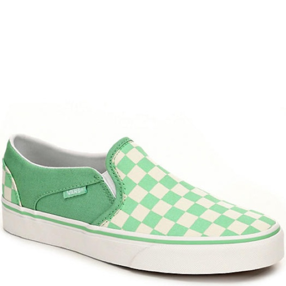 Checkered slip-on Vans